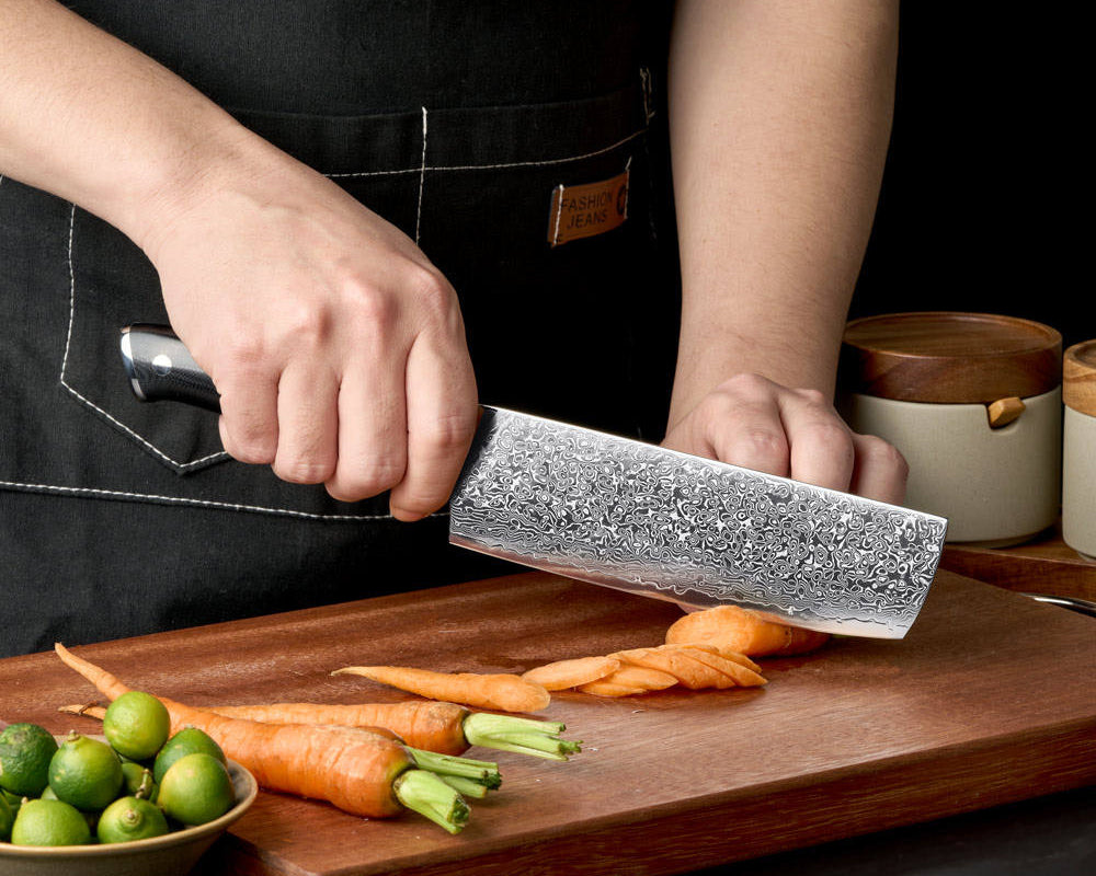 VSFine 5-Piece Damascus Knife Set